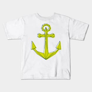 Green vector ancor Kids T-Shirt